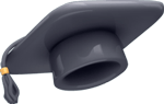 Graduation hat icon
